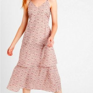 Banana Republic boehme tiered MIDI dress
